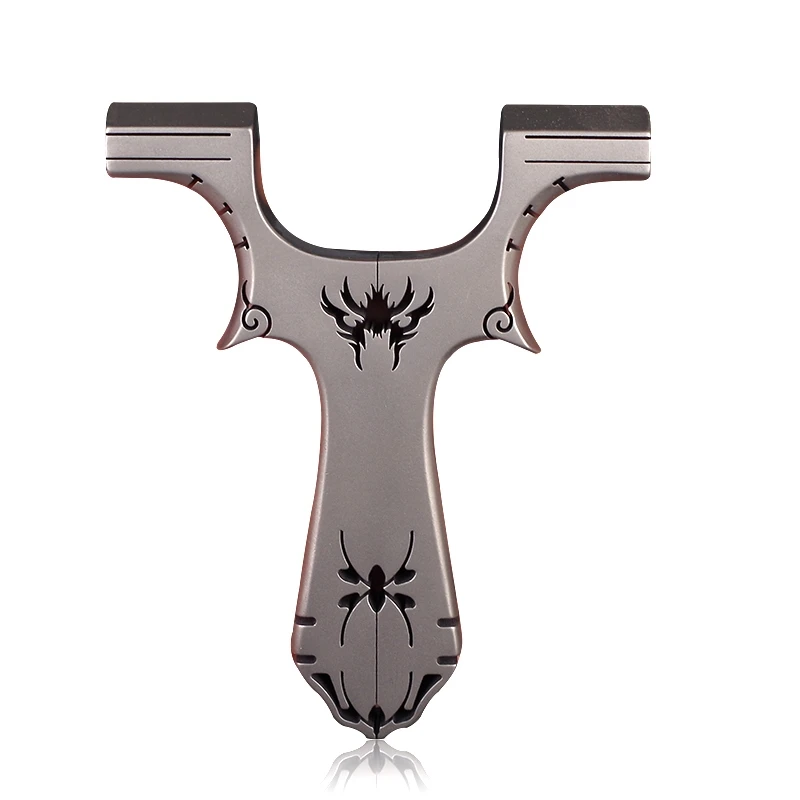 

Titanium Alloy Catapult Metal Slingshot Catapult Sling Shot Marble Outdoor Hunting Accessories with Powerful Rubber Band