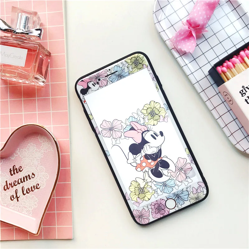 

Mermaid Twin Stars Pattern Tempered Glass For iPhone 6 6s 7 8 Plus Screen Protector Film 3D