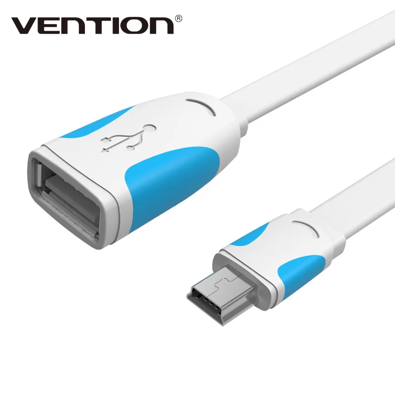 Vention Mini USB 2,0 OTG кабель мини-usb Otg переходник Кабель для передачи данных; высотка каблука 10 см/20 см для мужчин и женщин для планшетных ПК/MP3/мобильных телефонов/gps