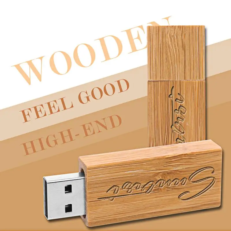 Suntrsi Customized USB Flash Drive Novelty Pen Drive Wooden Pendrive