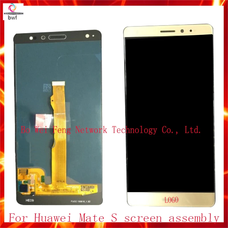 100% Tested High Quality For huawei mate s Lcd Display Assembly Complete+Touch Screen Digitizer With Or No Frame Free Shipping