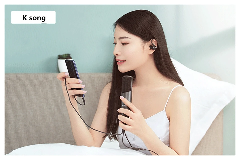 Xiaomi JUNLIN беспроводной цифровой микрофон HD шумоподавление портативный в режиме реального времени ушной микрофон для Android IOS