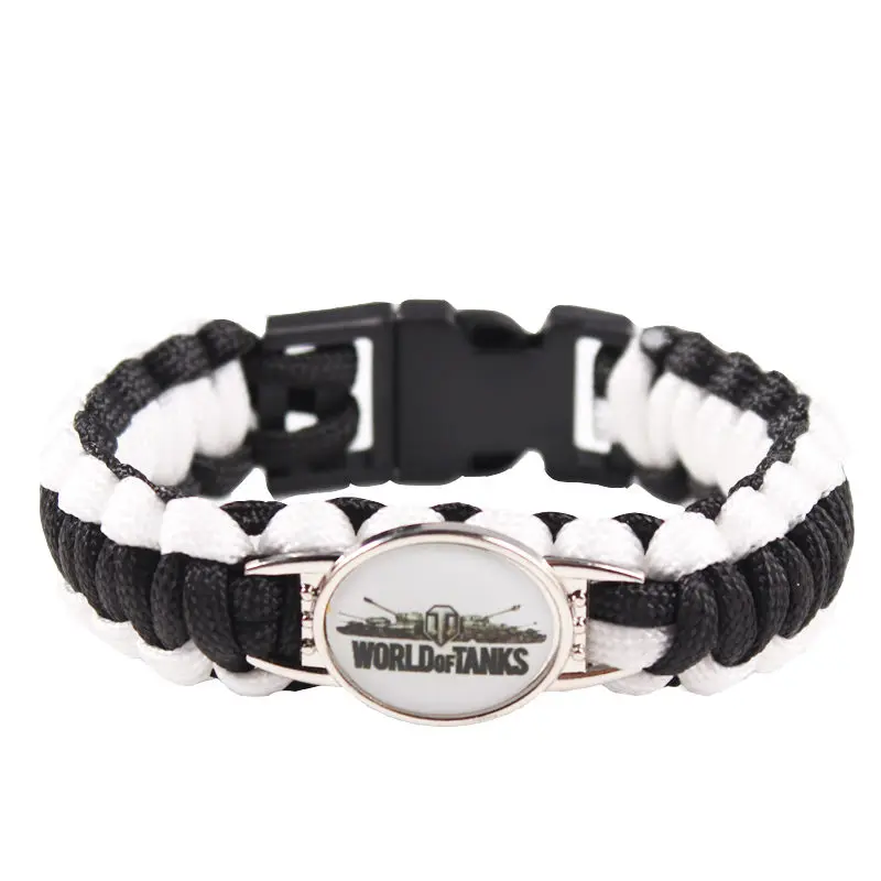 

WOT Game Related Products World of Tanks Paracord Bracelet Survival Friendship Outdoor Camping Jewelry Gift for Men Boyfriend