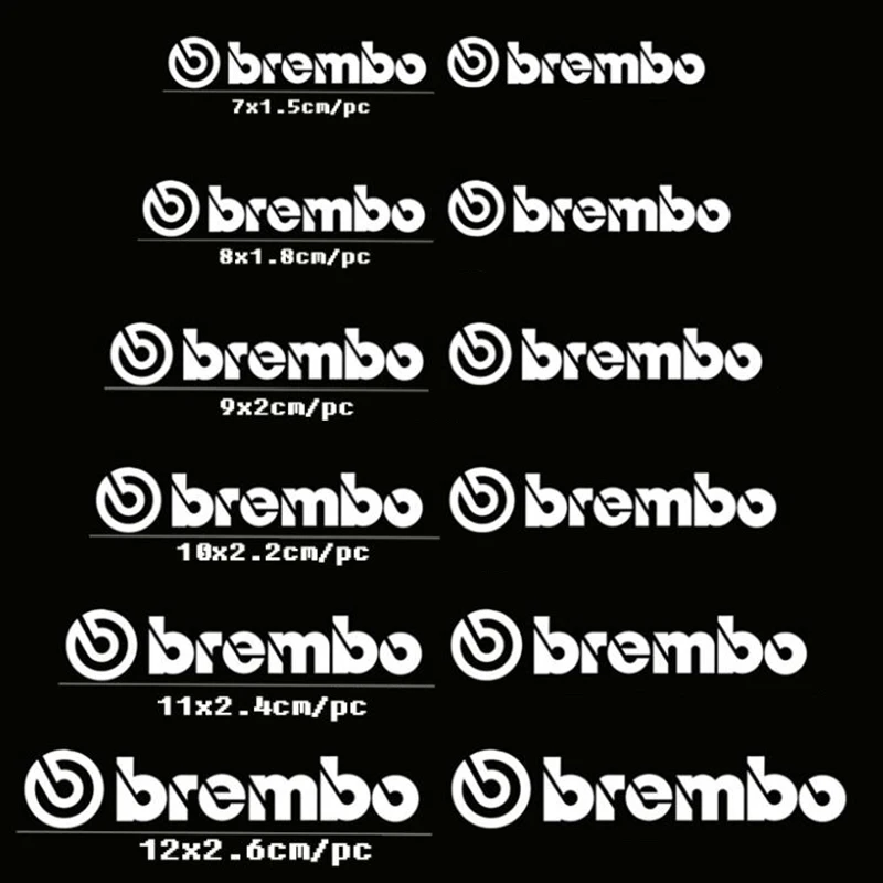 

Car Sticker BREMBO Wheel brake disc Calipers Sticker Personalized Styling Car Reflective Decal Vinyl Decal