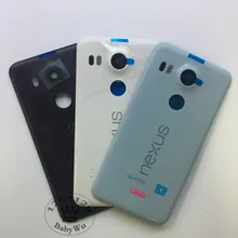 1pcs For LG Google Nexus 5X Back Battery Cover Rear Door Housing Case Original Replacement Parts