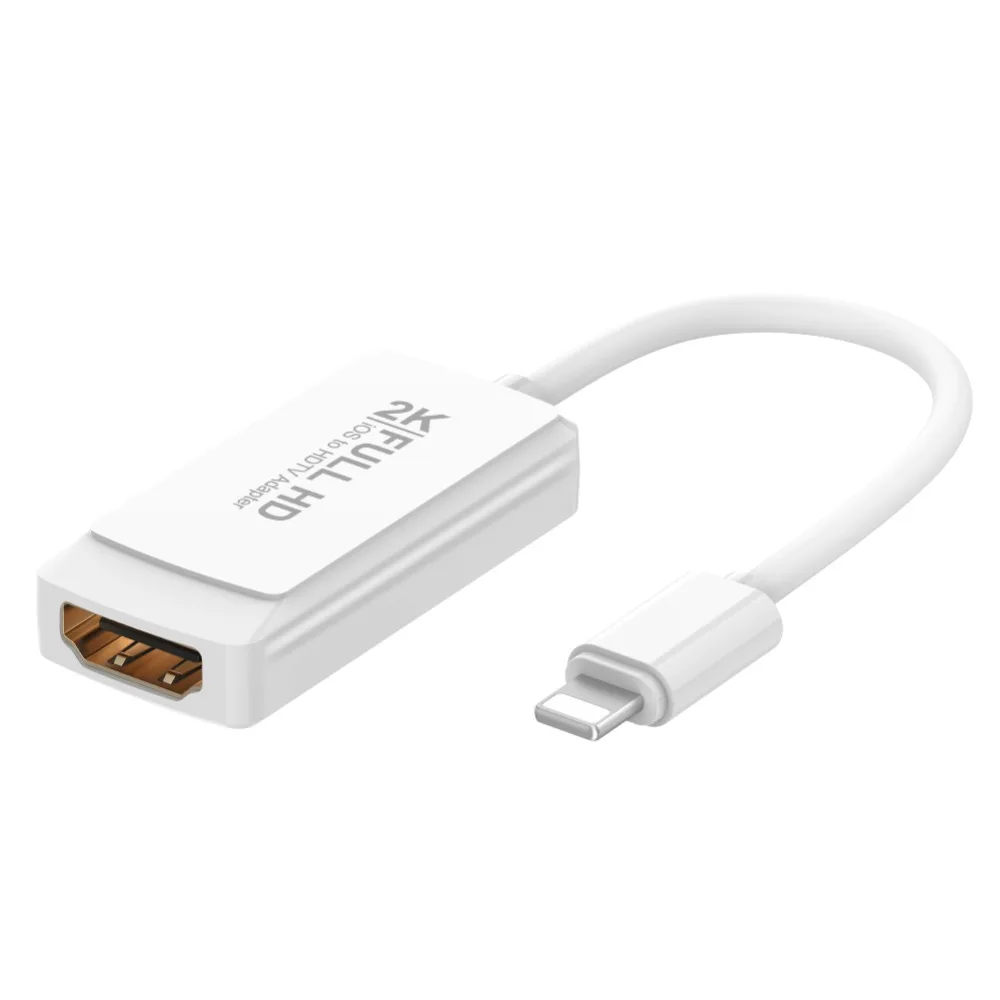 8Pin إلى HDMI الرقمية AV محول لباد الهواء فون Xs iOS 12 11 2 K HD HDMI مهائي كابلات