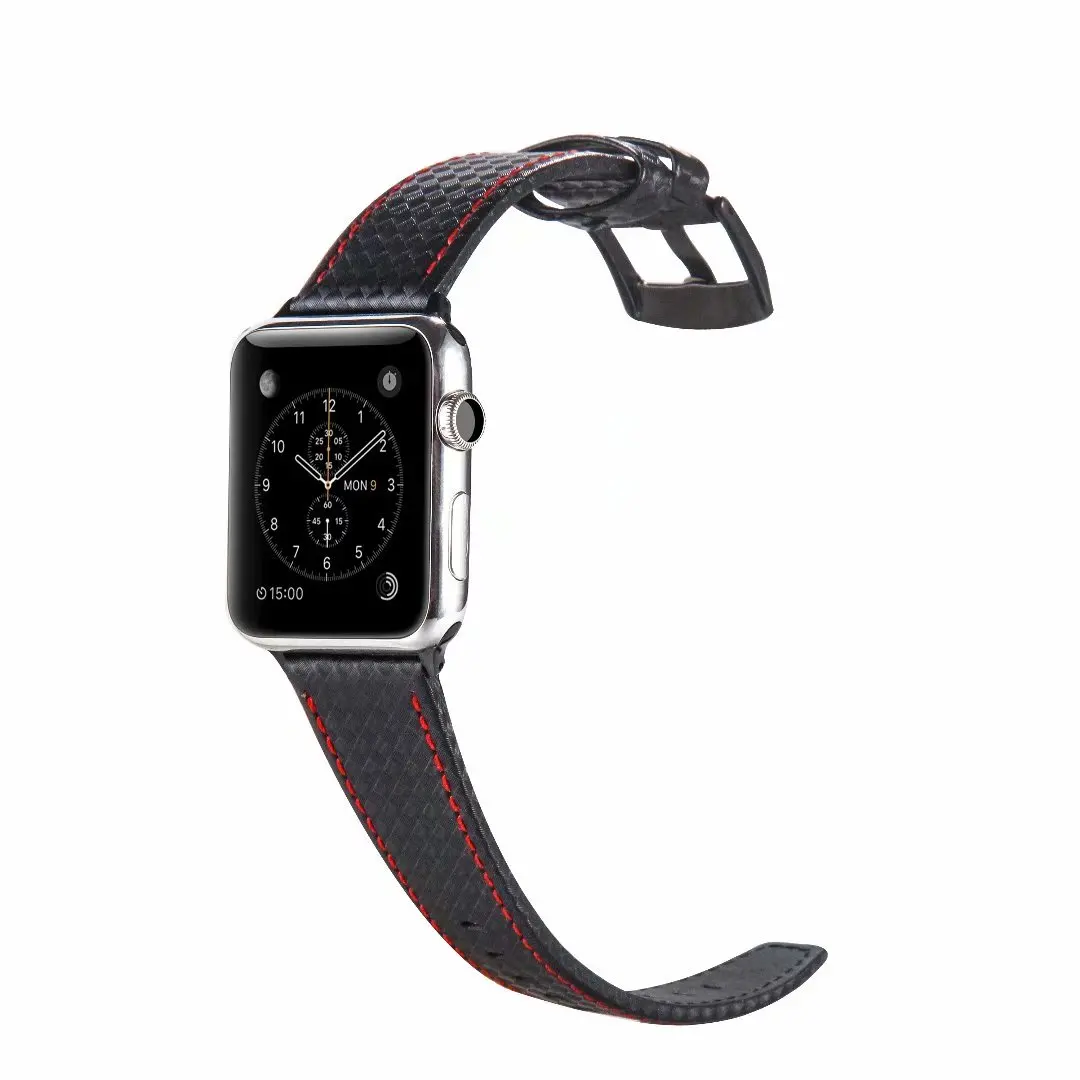 Модные Ремешки для наручных часов из углеродного волокна Ремешок для Apple Watch 42 мм 38 мм серия 4-1 iwatch 4 44 мм 40 мм braceletseries 5