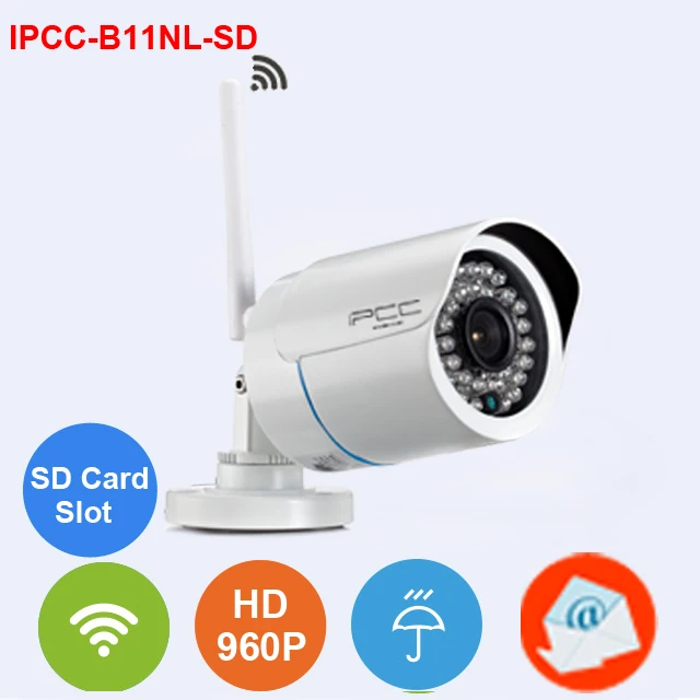 2015 New released 960P wireless security ip camera with SD Card Slot outdoor waterproof HD onvif