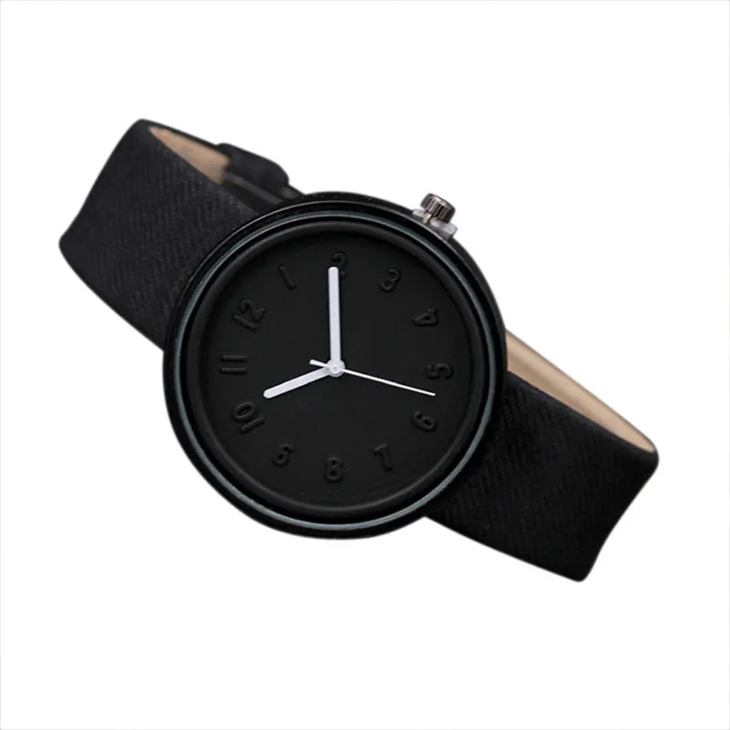 

Fashion Simple Style Women Watches Canvas PU Leather Number Quartz Wrist Watch relogio feminino orologi donna 2017 New