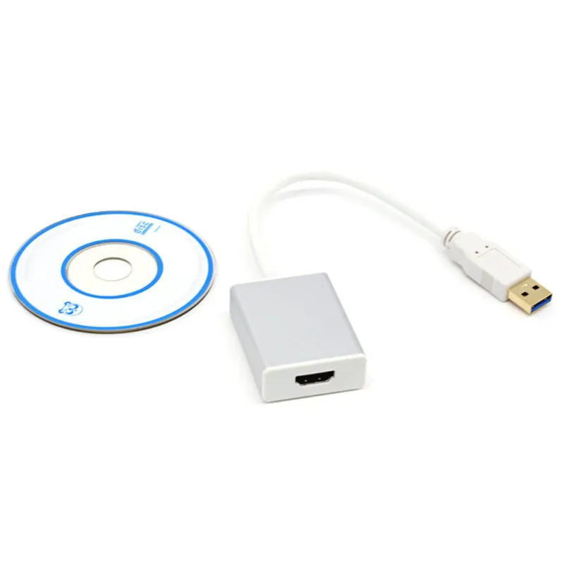 USB 3,0 к HDMI адаптер HD 1080 P видео кабель конвертер для ПК ноутбука 5,0 Гбит/с высокоскоростной передачи с CD
