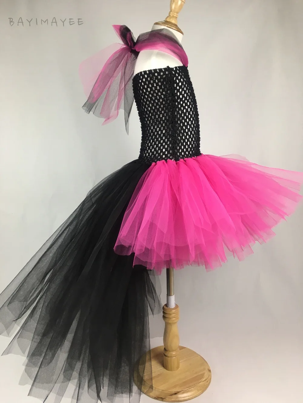 Розовое платье-пачка для девочек; детское Пышное черное платье с фатиновой юбкой со шлейфом; Детский карнавальный костюм в стиле рок; Детские платья-пачки для дня рождения