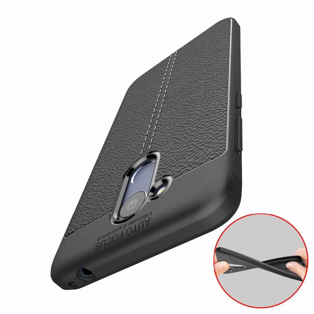 

Lichee Texture Coque Cover 5.2For Huawei Honor 6C Pro Case For Huawei Honor 6C Pro V9 Play Dual Phone Back Coque Cover Case