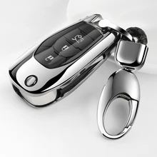 Folding Car Key Cover TPU Key Case Fob Shell For Chevrolet Cruze spark sonic camaro Volt Bolt Trax Malibu cruze 3 button styling nan zi han leather car key fob cover case for chevrolet chevy 2016 2017 malibu 2018 cruze camaro key chain holder accessories