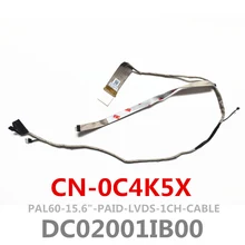 Nova PAL60 DC02001IB00 CN-0C4K5X Lvds Cable Para Dell Latitude E6520 Lcd Cabo Lvds (1CH)