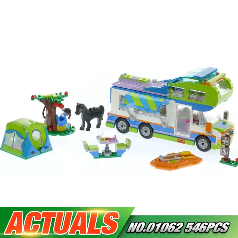 

Lepin 01062 New Girl Toys 546Pcs Girls Series The Camper Van Set 41339 Building Blocks Bricks Funny Toys As Kids Birthday Gifts