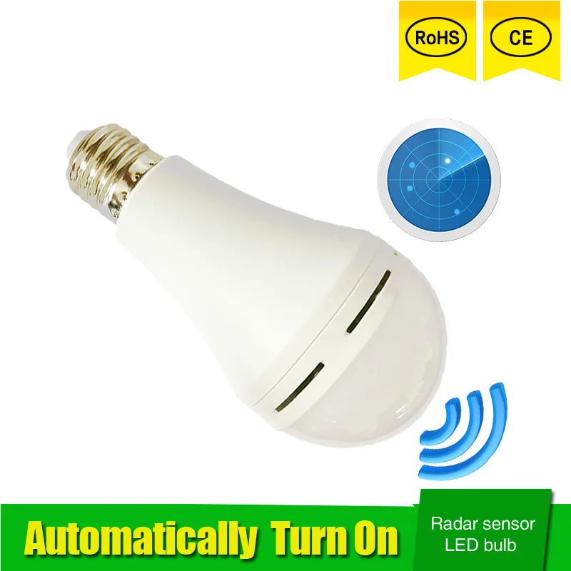 Buy Radar Motion Sensor Led Lamp Bulb E27 5W 7W 9W
