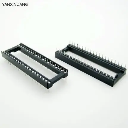 

12PCS/Lot 40 Pin DIP Square Hole IC Sockets Adapter 40Pin Pitch 2.54mm Connector