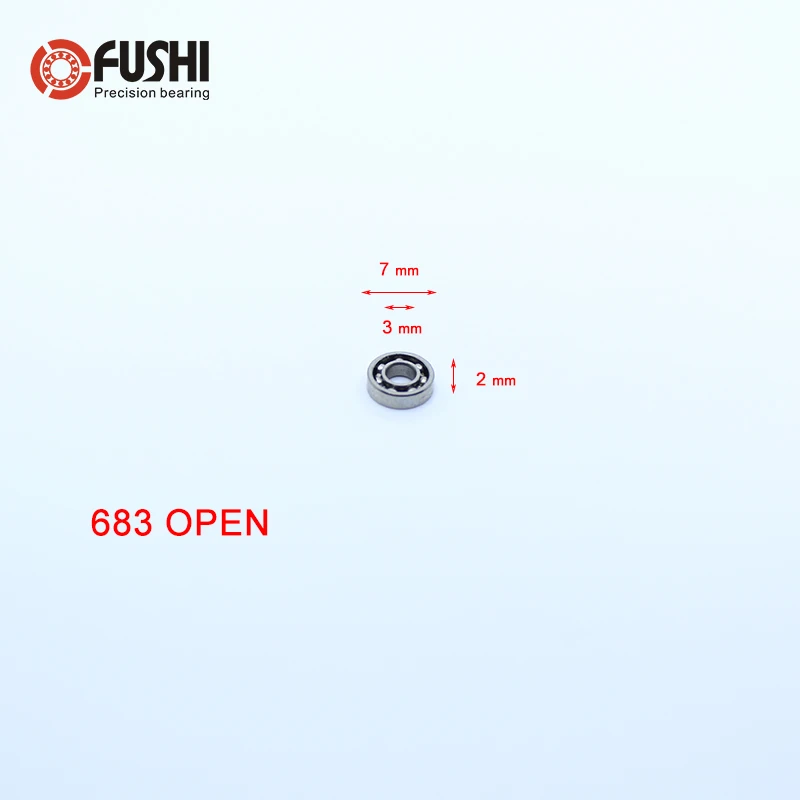 683 Ball Bearing 3*7*2 mm 10PCS ABEC-1 Non Standard Deep Groove Open Bearings S683K 618/3 1000083 L-730 afbeelding