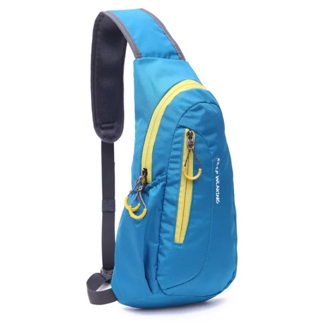 Scione нейлоновая нагрудная сумка для мужчин и женщин, сумка для бега, сверхлегкий рюкзак для велоспорта, водонепроницаемый рюкзак для альпинизма, спортивный рюкзак - Цвет: Blue