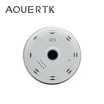 

AOUERTK Video Intercom 960P Surveillance SD Card Slot Night Vision WiFi Full View Video IP Camera WiFi Mini CCTV VR Camera