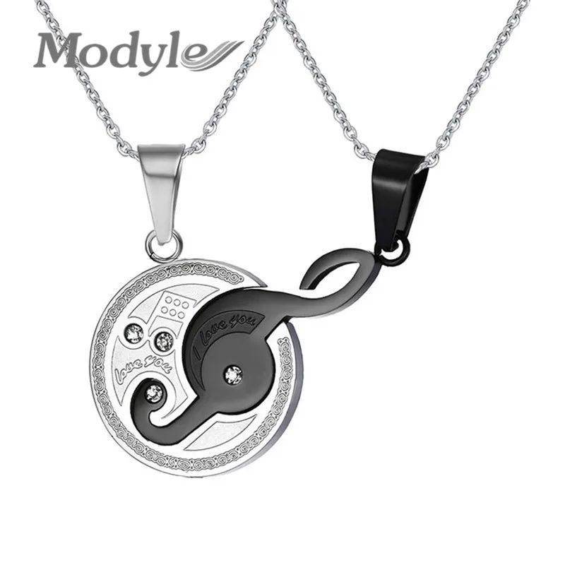 Modyle Necklaces Matching Music Note Pendant Necklace for lover's New