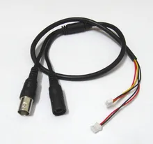 2pcs 60cm Power Video Cable BNC & DC Connector to Stripped Wire cctv end cable with Terminals for PCB Board CCTV Camera