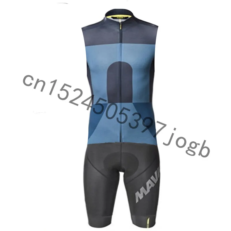 MAVIC Team, дышащий, без рукавов, для велоспорта, облегающий костюм, мужской, Триатлон, велосипед, Джерси, велосипедный комбинезон, набор, Ropa Ciclismo Hombre - Цвет: 13