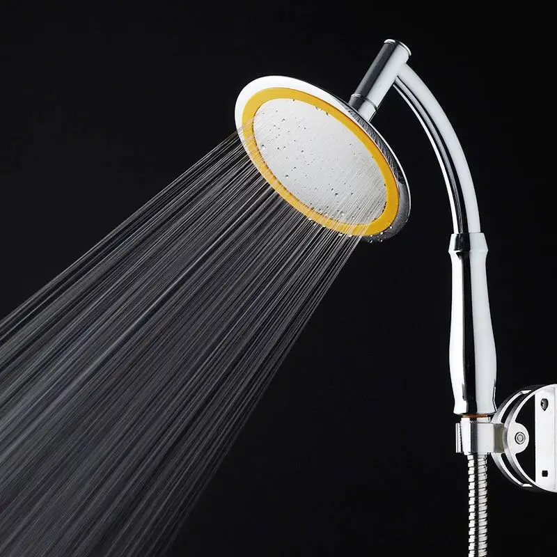 Shower Head 6"inch Luxury ABS/Stainless Steel Ultra-Thin Large Rainfall Shower Head Bathroom Showerhead High Pressure Hand Held Shower head
