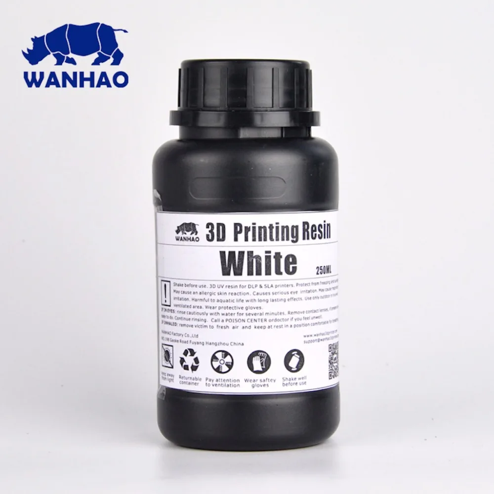 

Wanhao Resin UV 405nm photopolymer resin for DLP 3D Printer, Wanhao Resin For D7 3D Printer 250ml/bottle