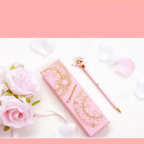 Ограничитель аниме карты Captor Sakura крыло со звездой розовая шариковая волшебная