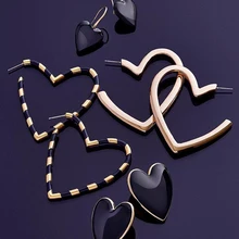 Miwens BB новейший полимер акрил все сердце падение модные женские серьги милые свадебные массивные ювелирные изделия Прямая поставка Корея A856