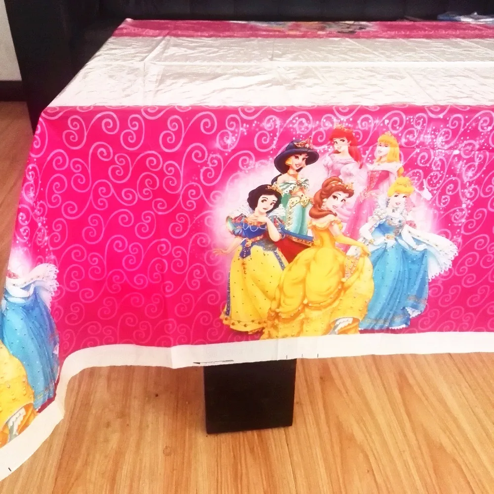 Nappe De Table En Plastique Pour Ariel Blanche Neige Belle Cendrillon Jasmin Aurora Princesse Decoration De Fete D Anniversaire Pour Enfants 108cm X 180cm Aliexpress
