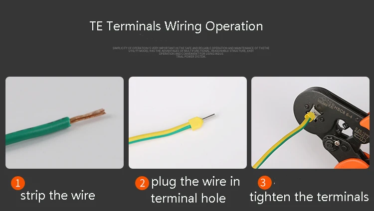 TE Terminals Wiring Operation