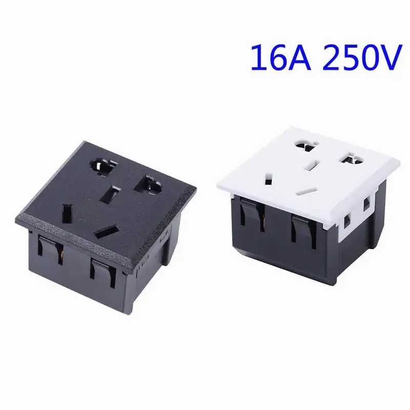 

10PCS/lot AC 250V 16A Standard Power Socket Outlet Plug Power Receptacle PDU socket Universal socket