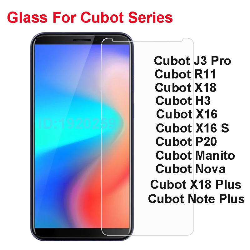 

Cubot X18 Note Plus Tempered Glass Explosion-proof Screen Protector For Cubot J3 Pro R11 H3 X16 S P20 Nova
