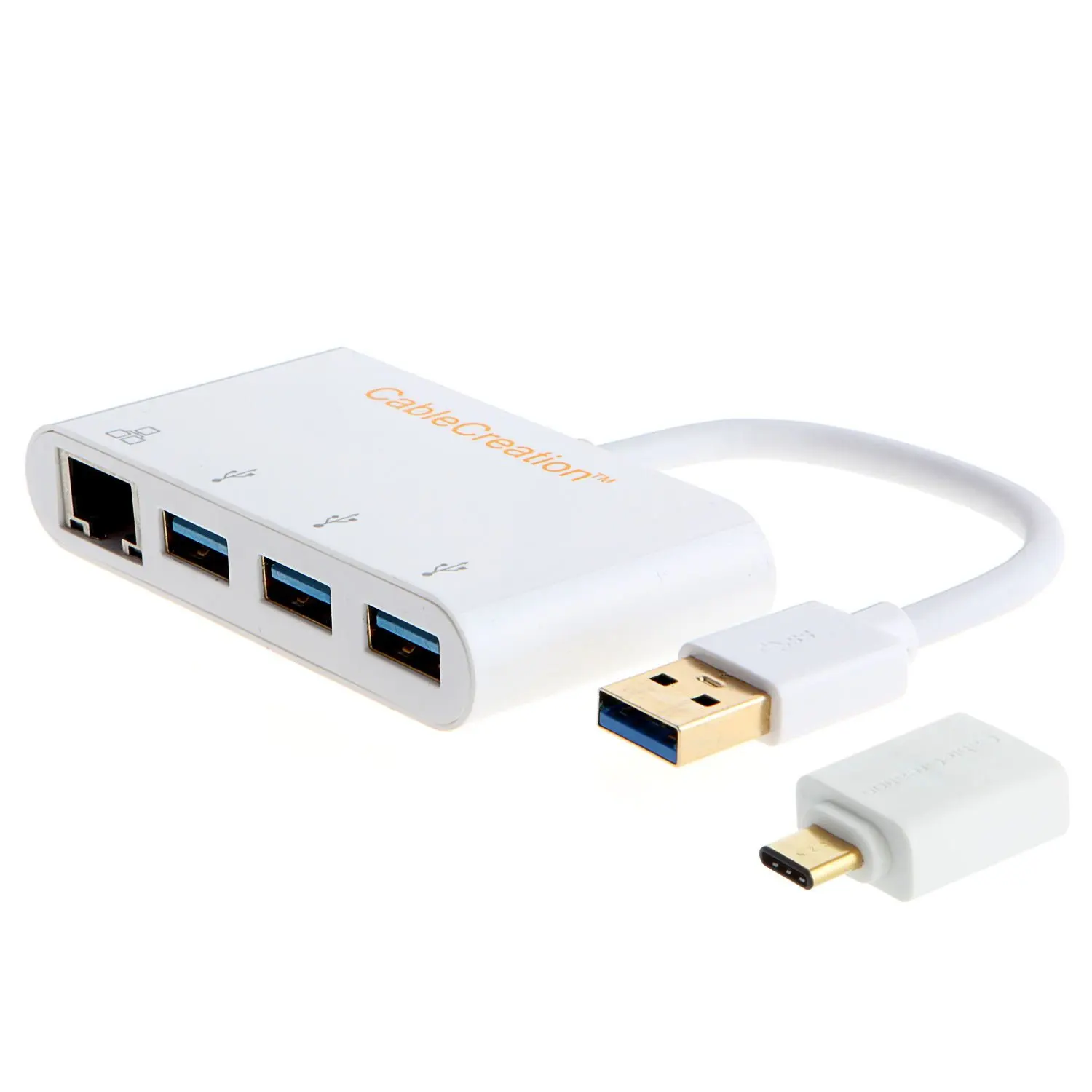 2 в 1 USB 3 0 + C с портами s концентратор гигабитный Ethernet порт адаптер совместим Windows Mac