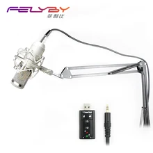 Profesional actualizado PC/KTV Micrófono BM800 + Micrófono de Condensador Profesional Micrófono de Estudio de Grabación de Audio de Metal Trípode
