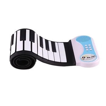 

New Professional 49 Keys Silicon Flexible Hand Roll Up Piano Portable Electronic Keyboard Organ Musical Instrument Gift for Ch