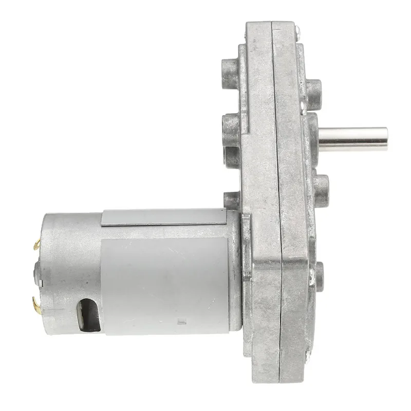 Motores de engranaje de Metal de alta torsión de plata DC 12 V 6000 rpm Motor de accionamiento eléctrico cuadrado