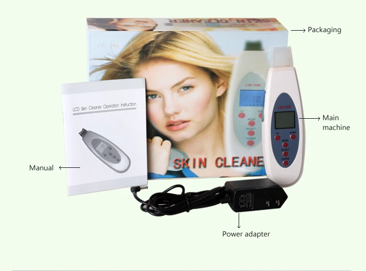 

Newest Home Use Deep Cleaning Machine Portable Ultrasonic Face Skin Scrubber