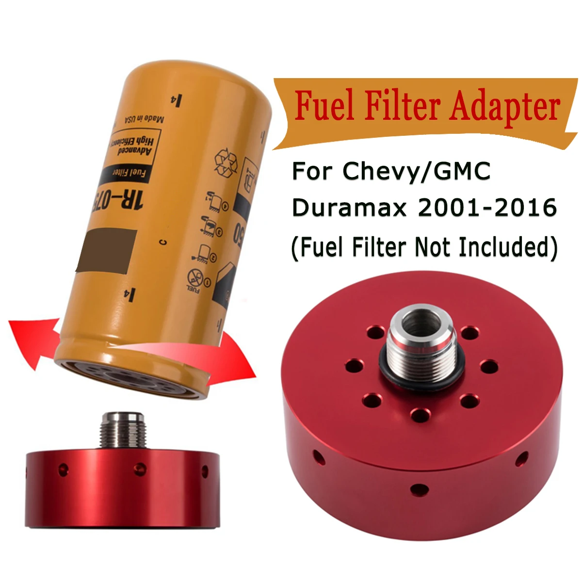 Red Fuel Filter Adapter Fits For Chevy Duramax LB7 LLY LBZ LMM LML 2001 2016 Accessories-in Fuel Filters from Automobiles & Motorcycles on Aliexpress.com ...