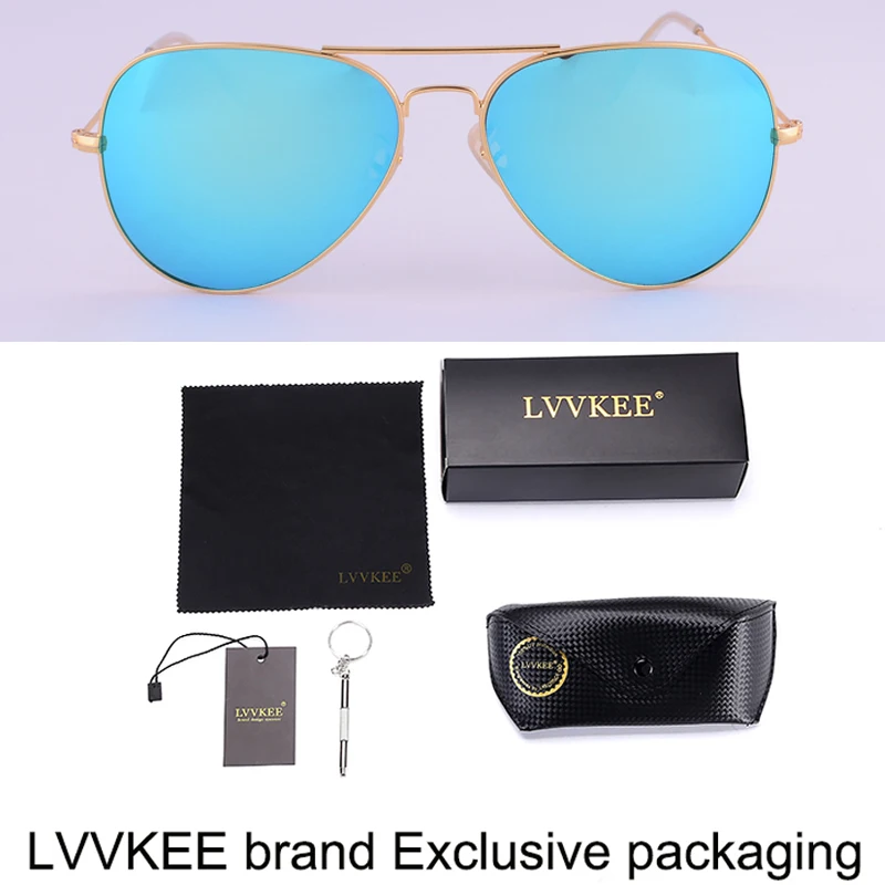 Солнцезащитные очки LVVKEE 2020 классические зеркальные солнцезащитные для мужчин и