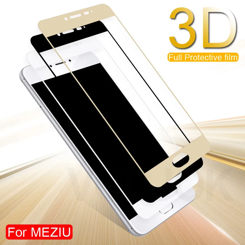 

3D Full Cover Protective Glass On The For Meizu M3 M5 M6 Note M6 M6S M6T M3S M3E M5S M5C Pro 7 Tempered Screen Protector Glass
