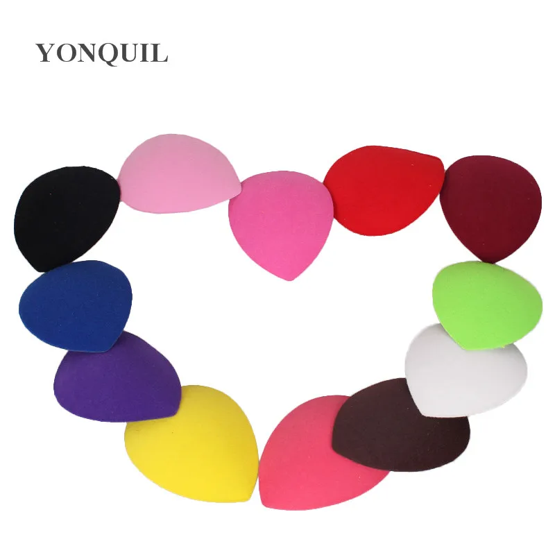 

13cm teardrop fascinator base mini hats for DIY hair accessories party headwear wedding millinery material Multiple color select