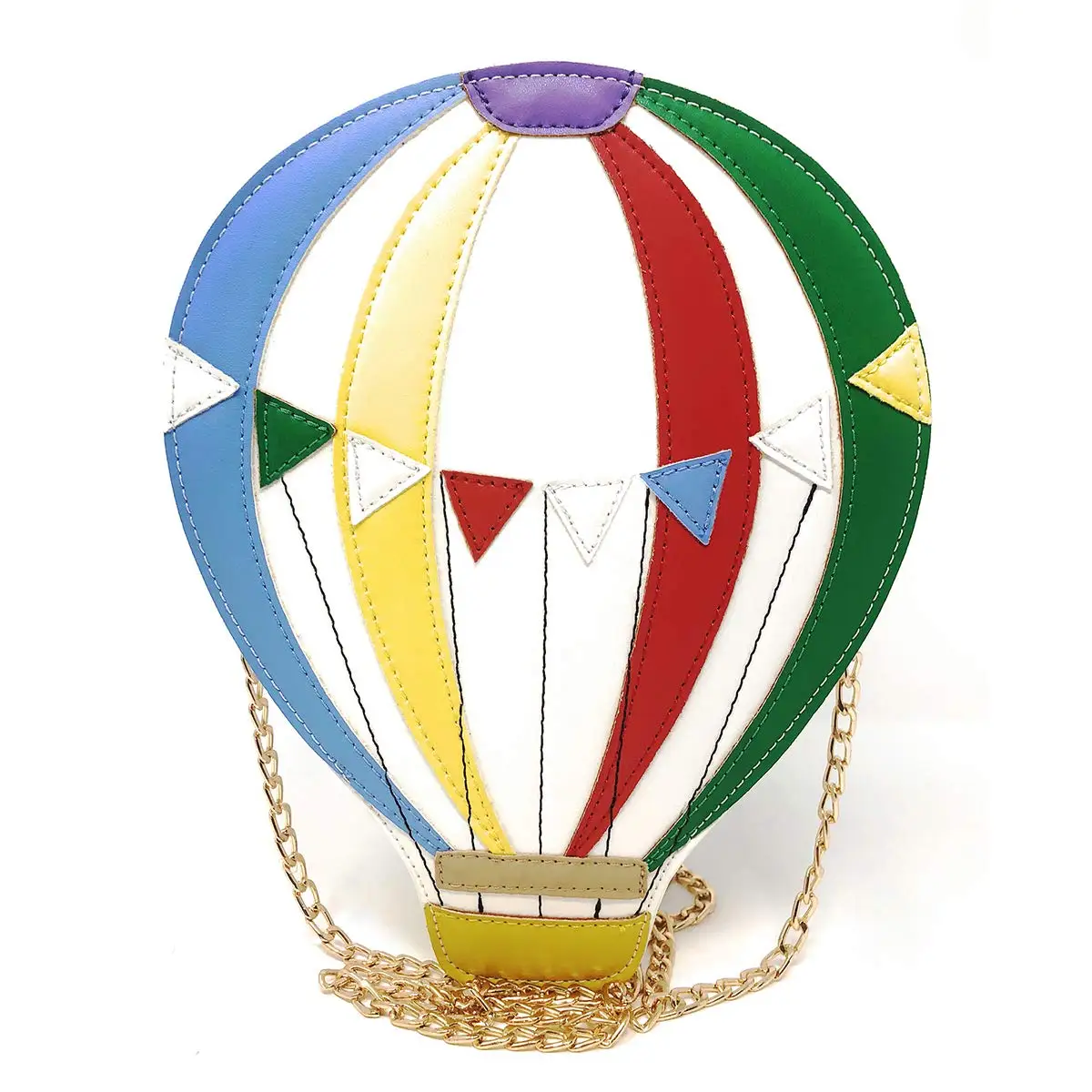 

Balloon Shape Colorful Novelty Crossbody Bag, Ustyle Girl Women Cute Shopping School Fashion Chain Shoulder Bag