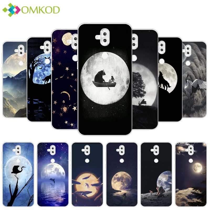 

for Asus Zenfone 5 Lite ZC600KL Fitted Lunar Phone Case 6.0 inch for Asus ZF5Q X017D Clear TPU Silcone Full Cover Coque