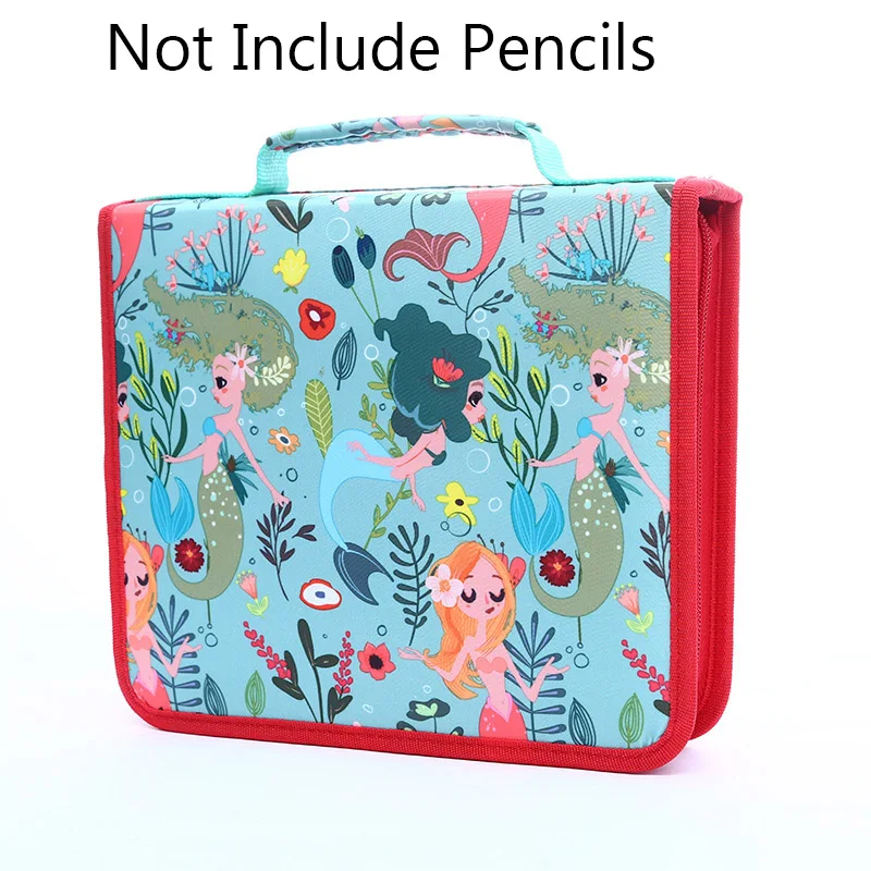 Billig Schule Bleistift Fall 120 168 216 Löcher Pencilcase Beruf Stift Box Straf für Kid Bunte Kunst Tasche Große lagerung Pouch Strafen