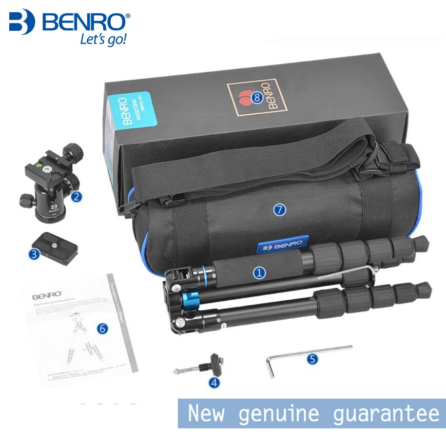 Benro A0292TB00 Professional Aluminum Tripod For SLR Camera 5 Tripod