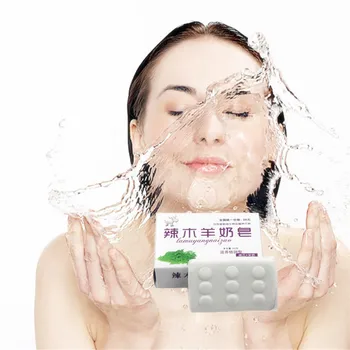 

1Pcs Fast skin whitening soap handmade soap 40g skin cleansing moisturizing refreshing without tension soft Goats' milk soap