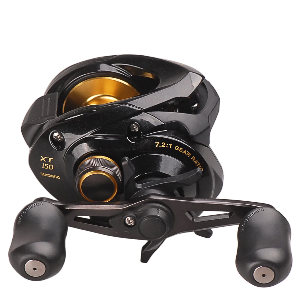 Shimano باس واحد XT 150 151 الحق اليسار Baitcasting الصيد بكرة 7.2: 1/4 + 1BB 5.0 كيلوجرام SVS Syetem ل لفائف الصيد بكرة Moulinet بيكي